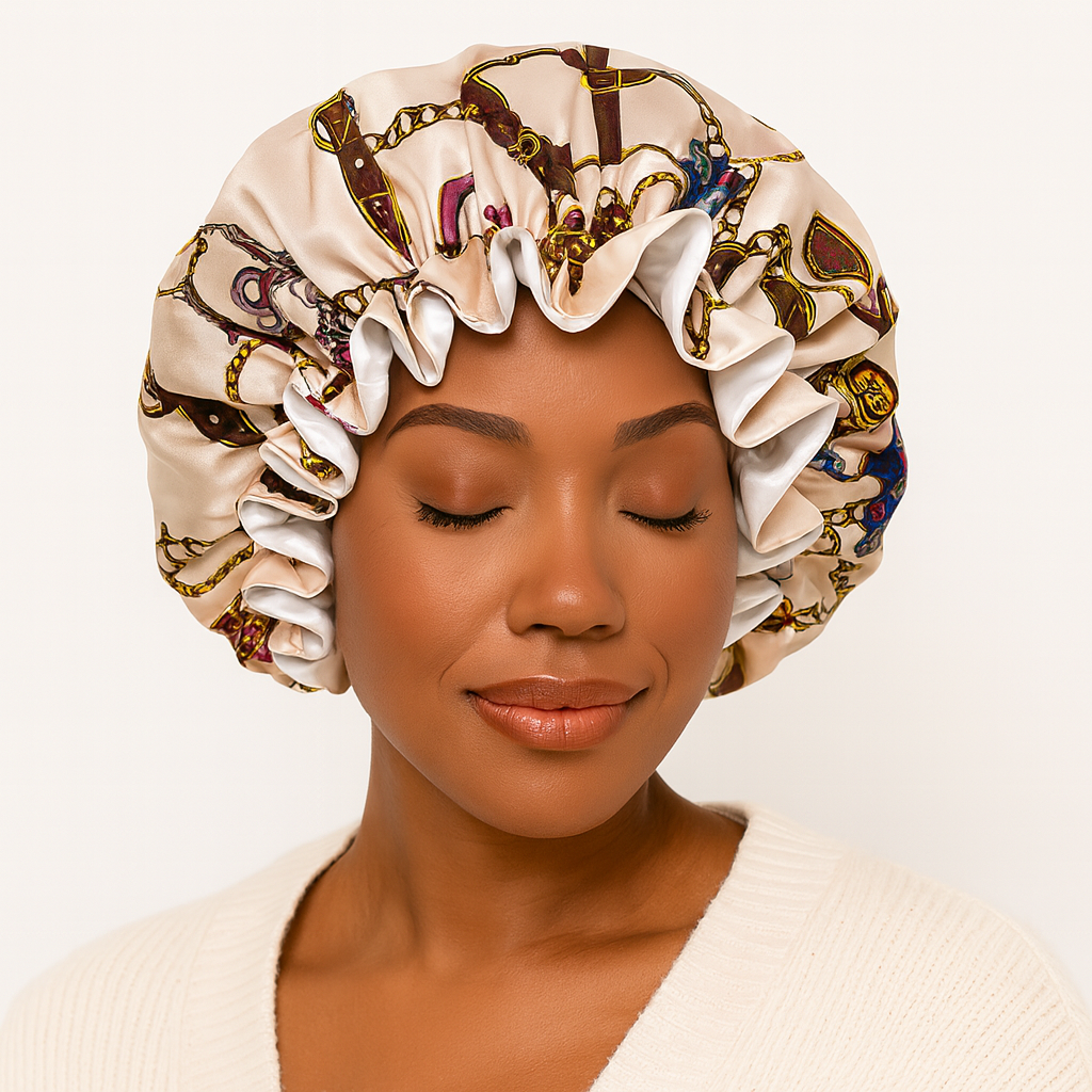 Helen - Stilvolle Satin Schlafhaube