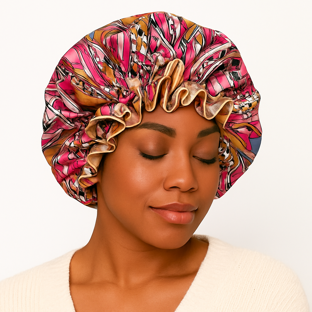 Helen - Stilvolle Satin Schlafhaube
