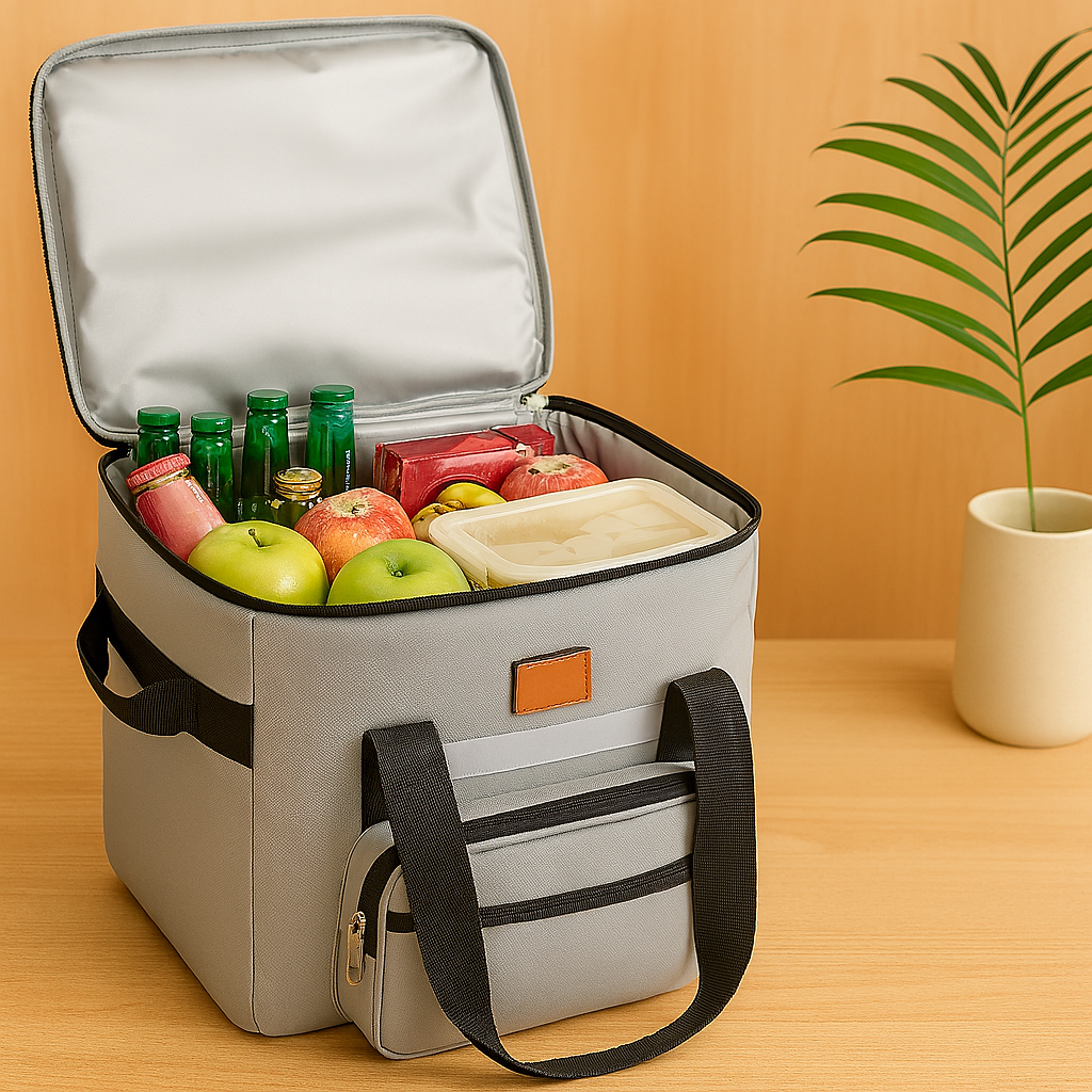 Große, faltbare Kühltasche – Multifunktionale Picknick- & Campingtasche mit mehreren Fächern