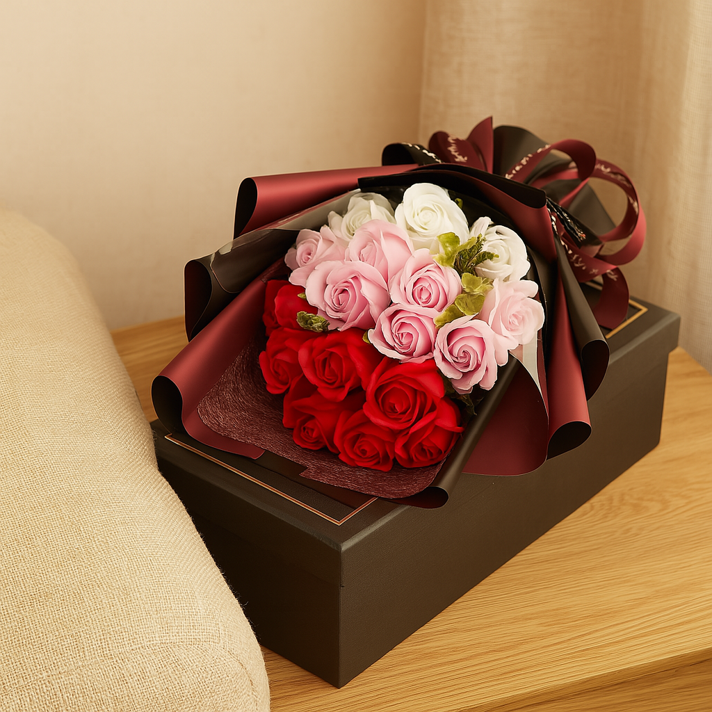 Rosenstrauß - perfektes Geschenk für Valentinstag und Geburtstag