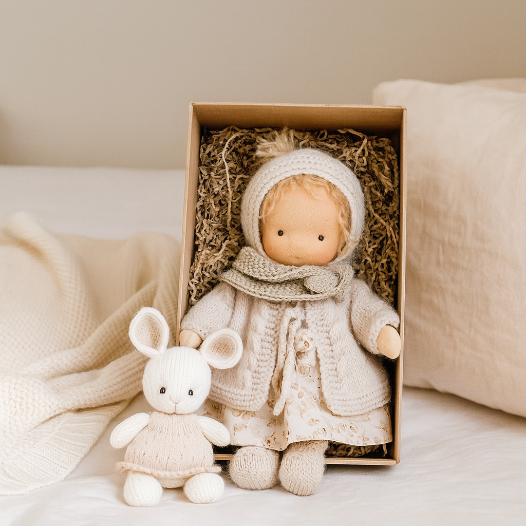 Carol – Handgemachte Waldorfpuppe zum Kuscheln, Spielen & Trösten