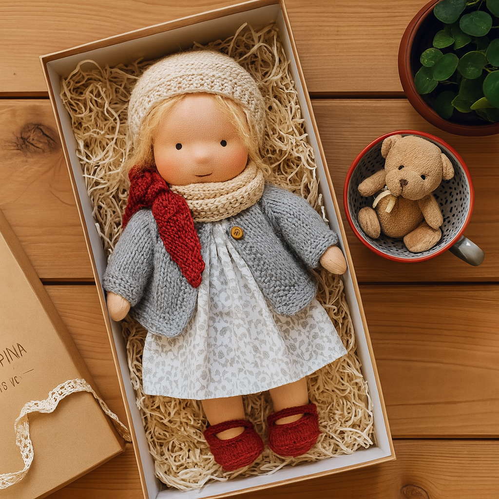Carol – Handgemachte Waldorfpuppe zum Kuscheln, Spielen & Trösten