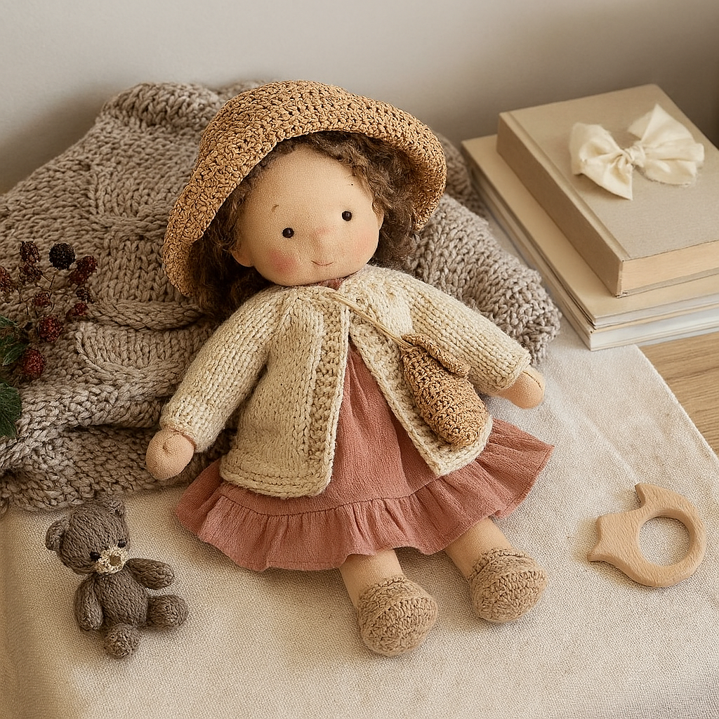 Carol – Handgemachte Waldorfpuppe zum Kuscheln, Spielen & Trösten