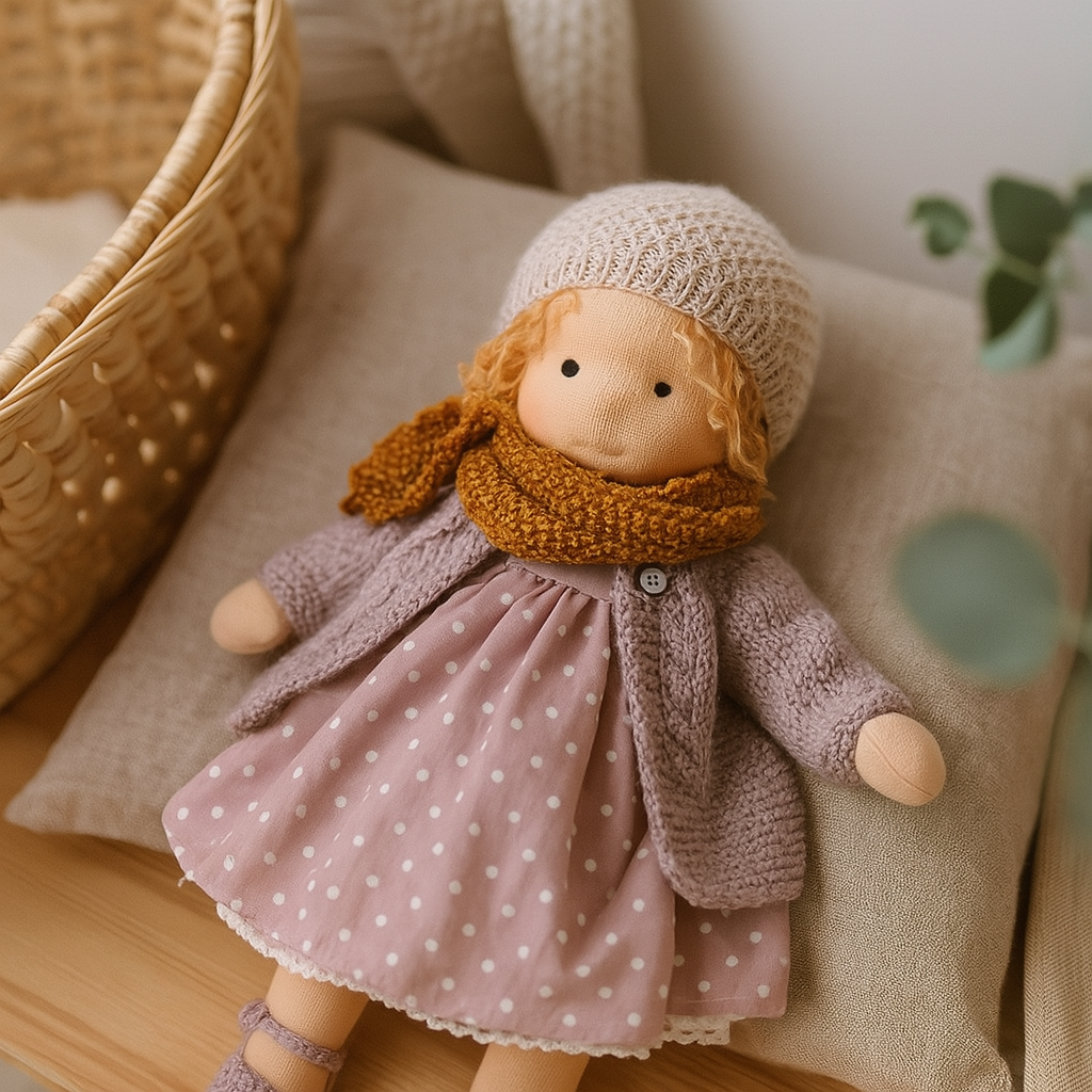 Carol – Handgemachte Waldorfpuppe zum Kuscheln, Spielen & Trösten