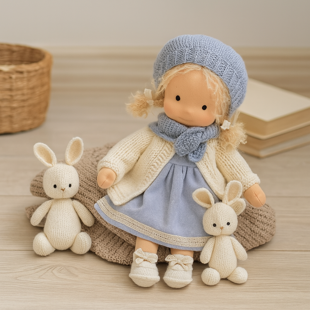 Carol – Handgemachte Waldorfpuppe zum Kuscheln, Spielen & Trösten