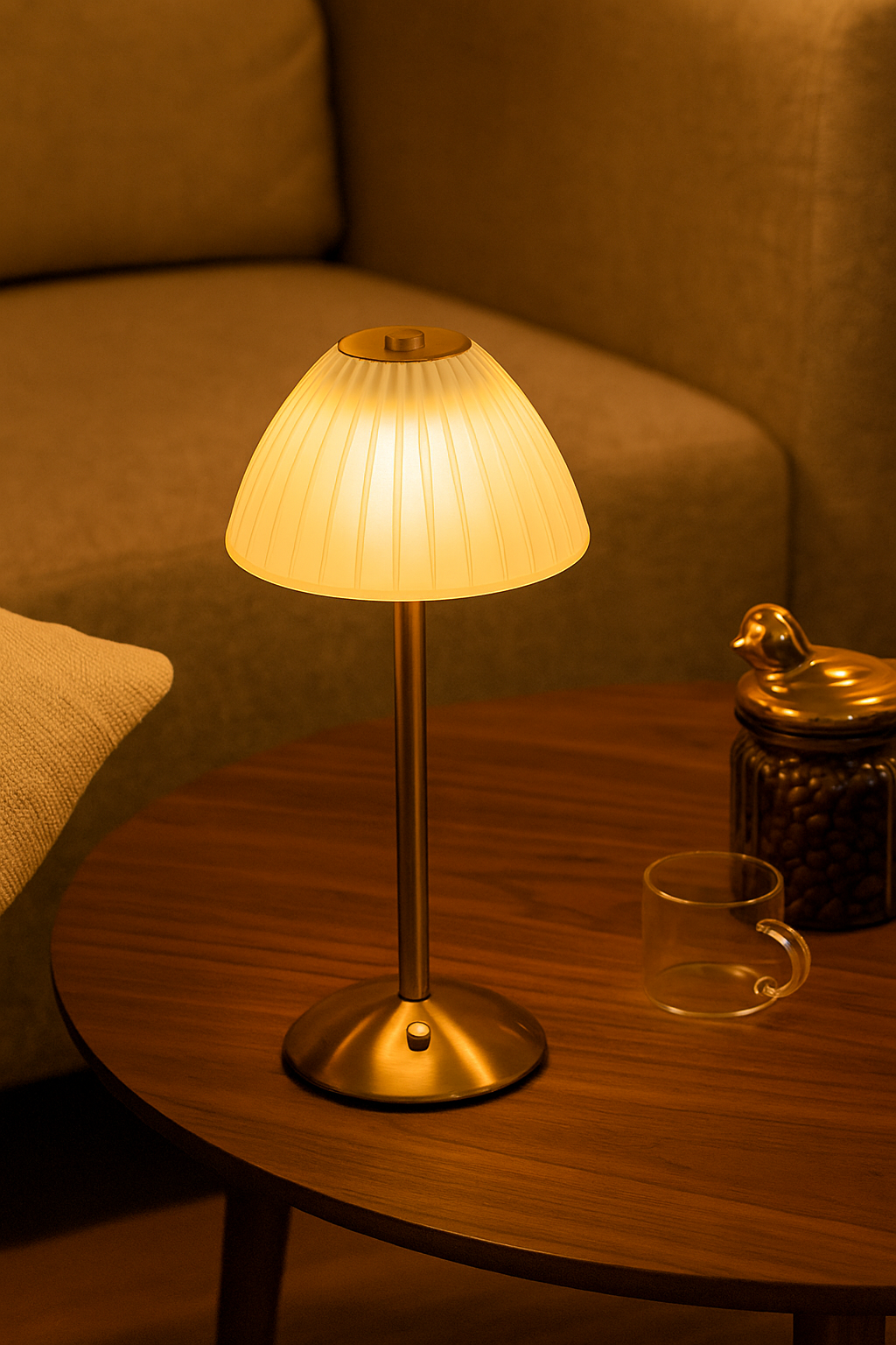 LumiCryst – Kabellose LED-Kristalllampe mit Touch-Bedienung