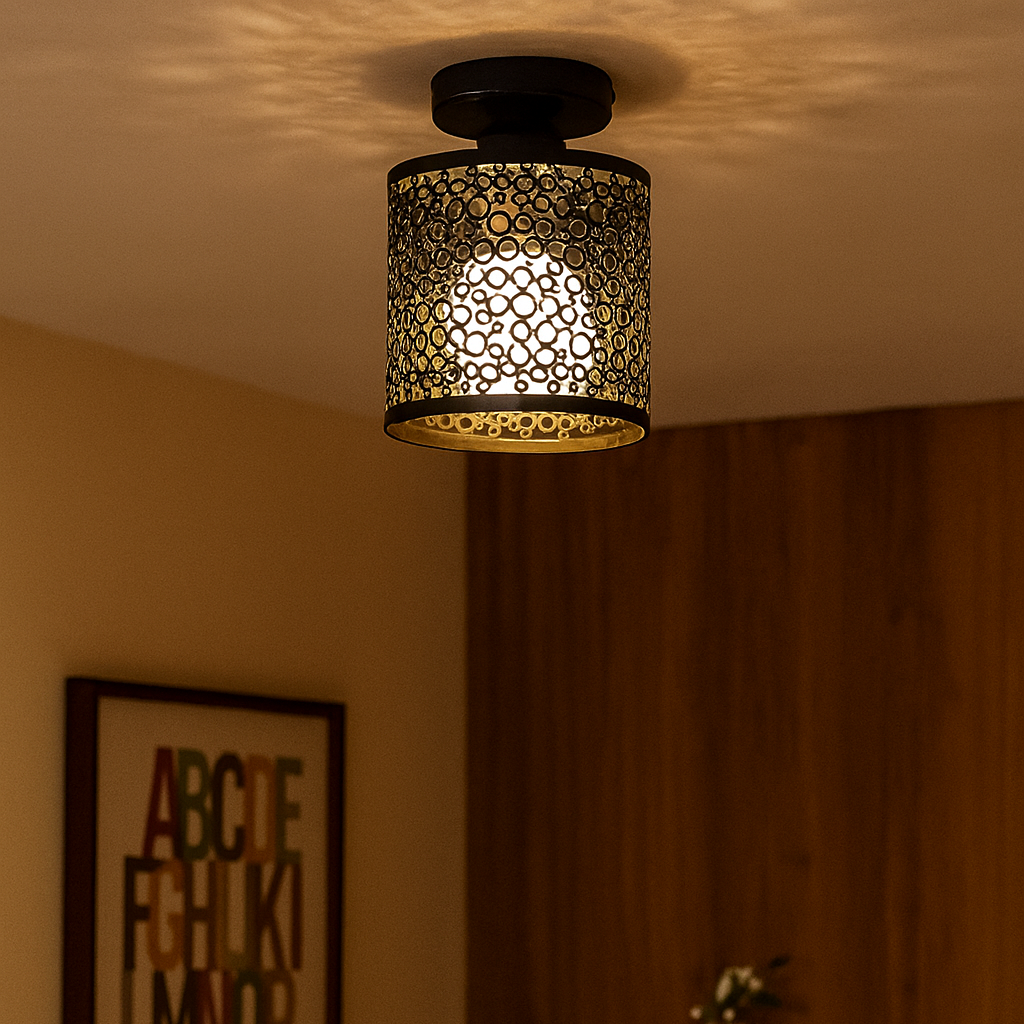IronGlow – Industrielle Loftlampe mit offenem Rahmen im Vintage-Stil