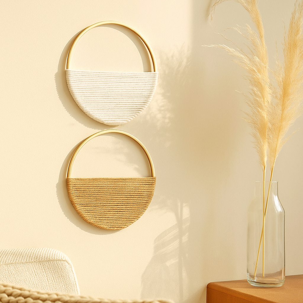Willowloop – Circulares Makrame-Wandsdekor mit symmetrischem Design