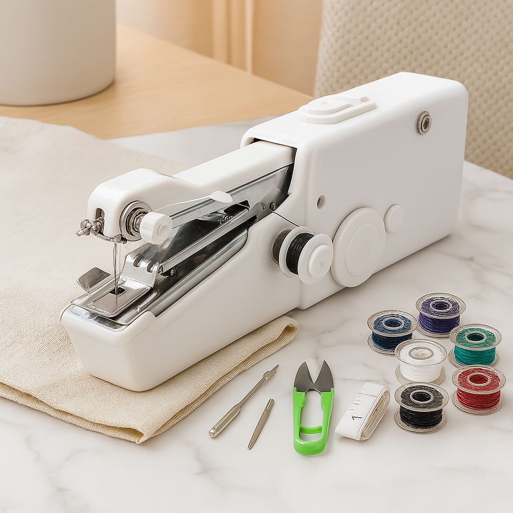 SwiftSew – Tragbare handgehaltene Nähmaschine für schnelle Reparaturen