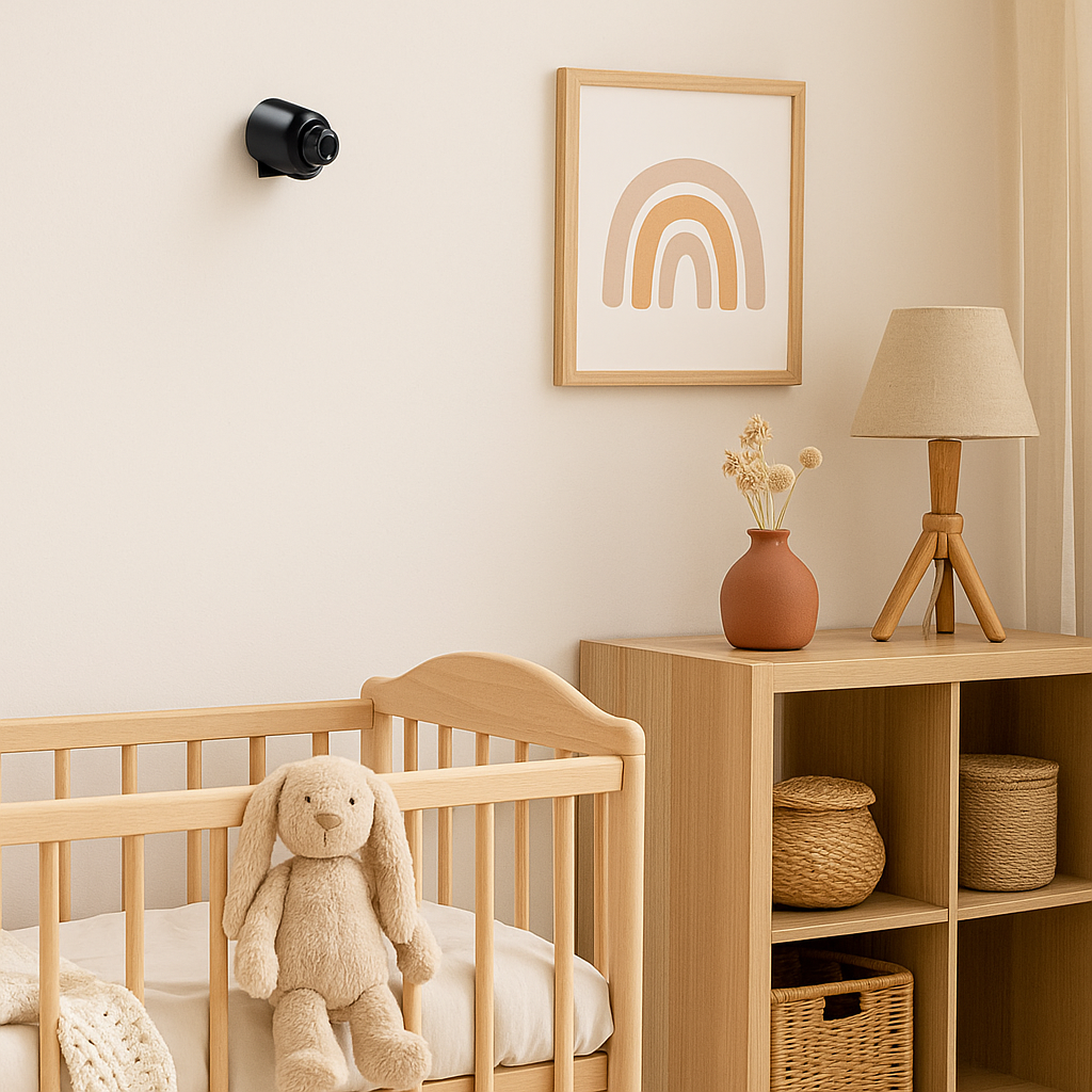 Lille – Kompakte WLAN-Kamera mit Nachtsicht & Handy-App – Für Zuhause, Baby & Haustiere