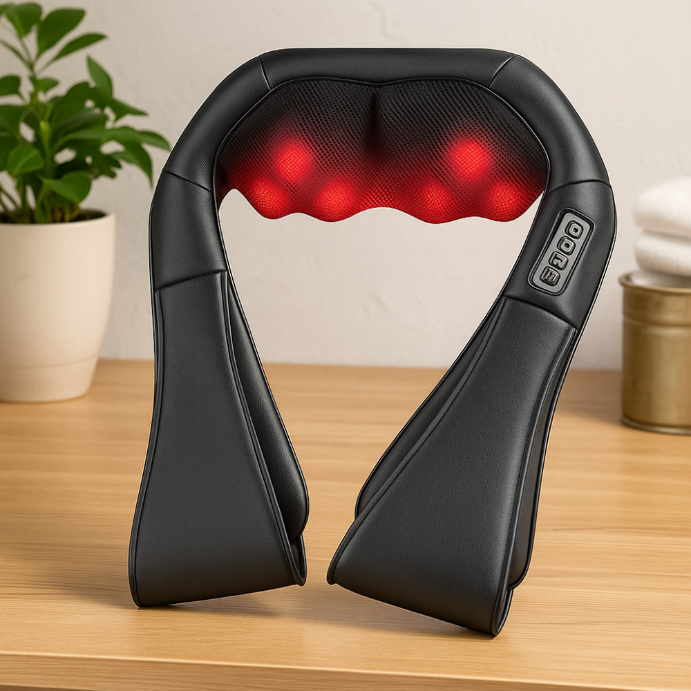 RelaxPro Multifunktionaler Tiefenwärme-Massagegerät für Nacken, Rücken, Schultern und Beine
