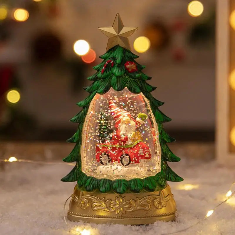 Jul Krystalkugel Schneeflocken Licht