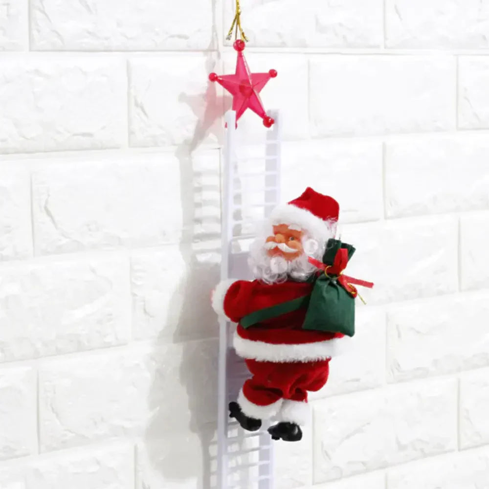 Kletternder Weihnachtsmann