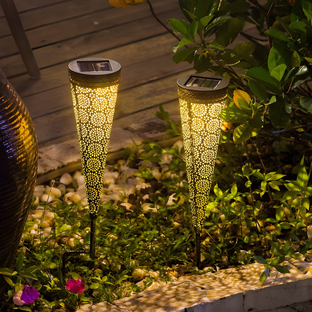 Flora 2er-Pack konische Solarlampen