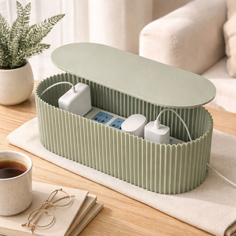 Cordéase | Minimalistische Kabel- und Ladegerät-Organizerbox