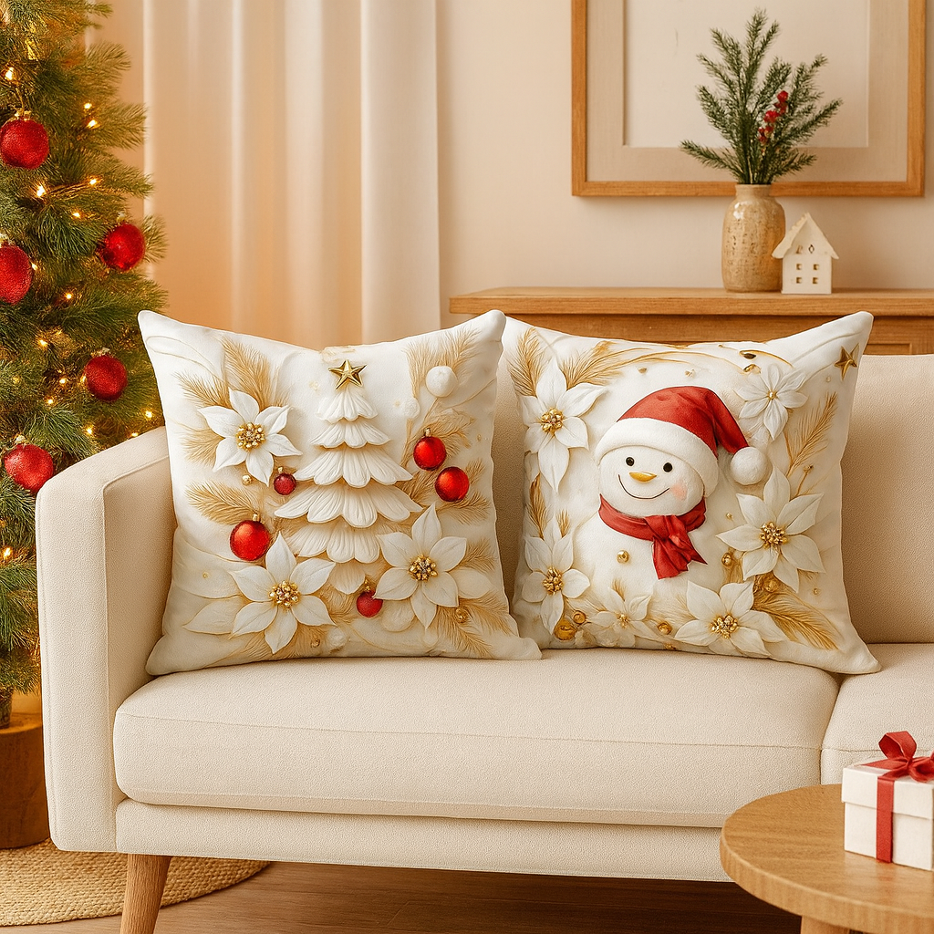 CozyCush Eleganz | Luxuriöse Samtkissenbezüge | Saisonale Wohnaccessoires