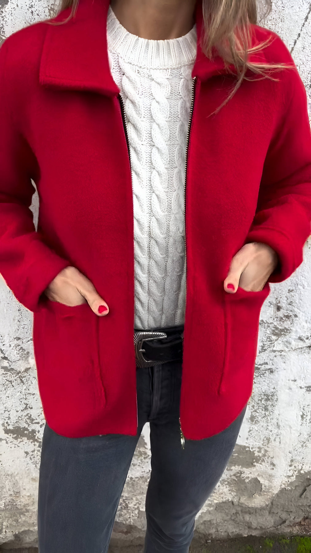 Sava - Komfortabler Reißverschlussjacke mit Taschen