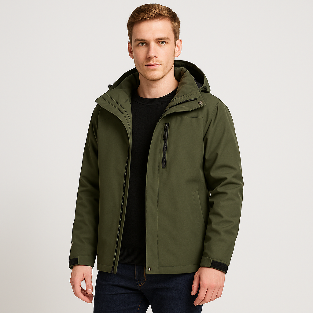 Dominik | Minimalistische, wasserabweisende Jacke
