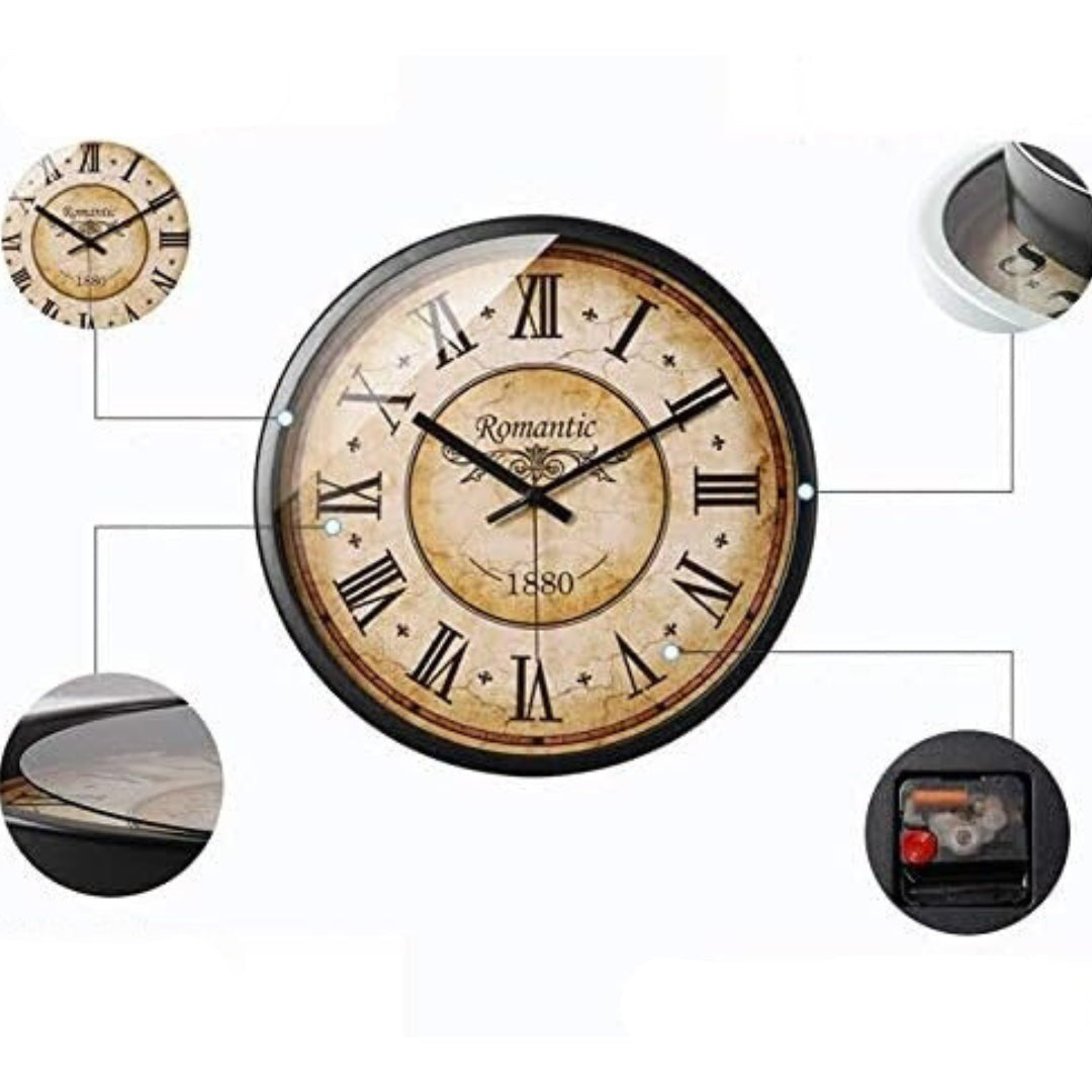 EchoTime - Vintage-inspiriertes Wanduhr