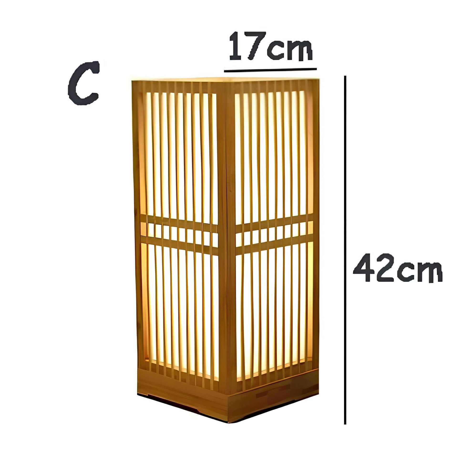 ZenGlow Japanisch inspirierte LED Tischlampe – Einzigartiges Design mit warmer Ausstrahlung
