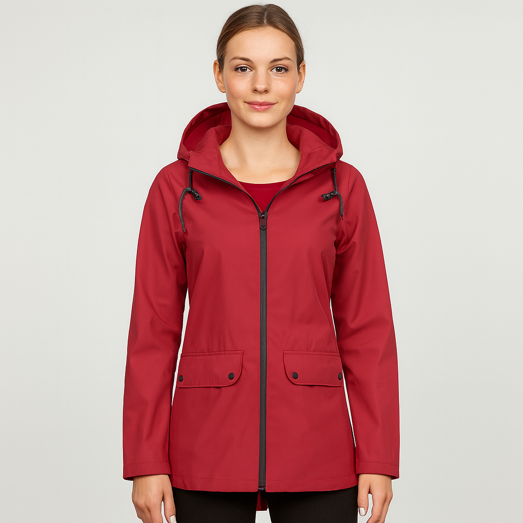 Elisabeth | Elegante wasserdichte Kapuzenjacke
