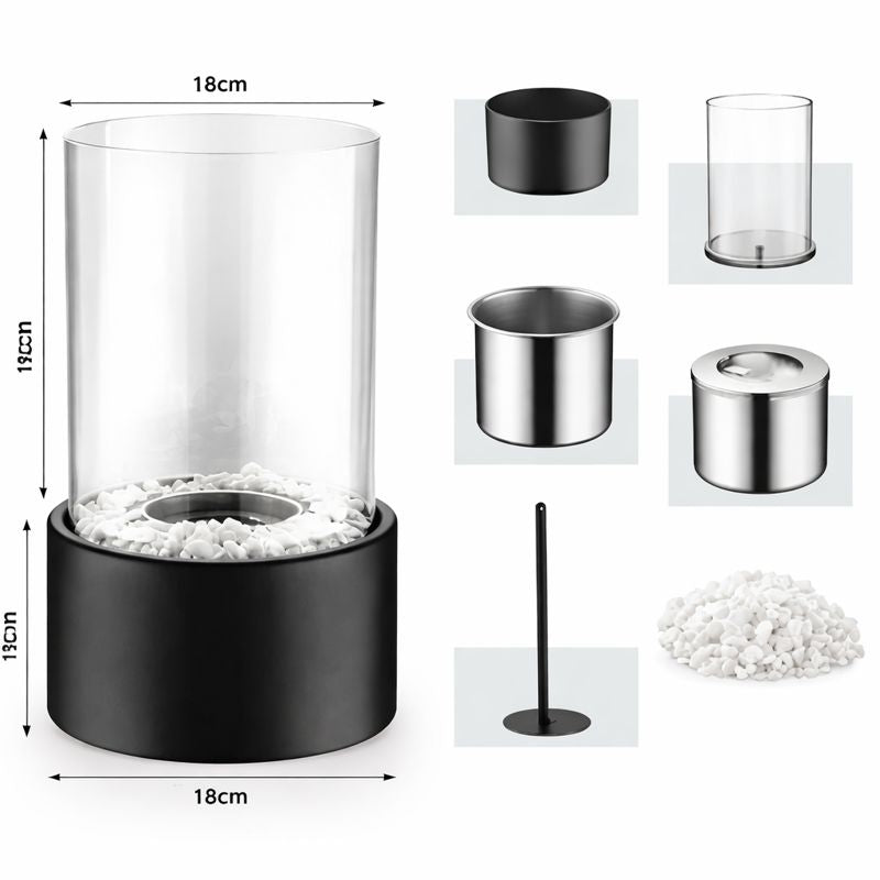 EmberLux | Ethanol-Feuertischlampe