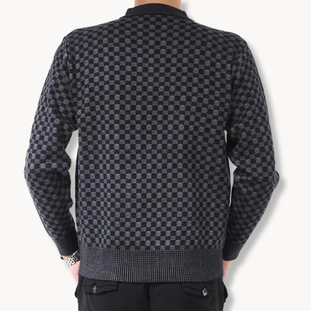 Oliver gemusterter klassischer Strickpullover