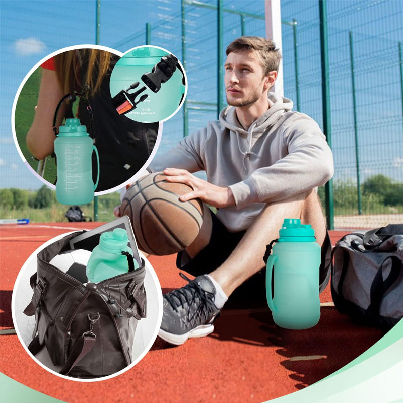 HydroFold - Tragbare zusammenklappbare Sportwasserflasche