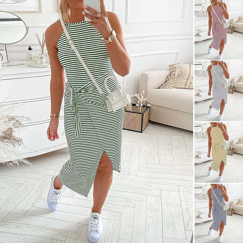 Bella - Gestreiftes Hemdkleid