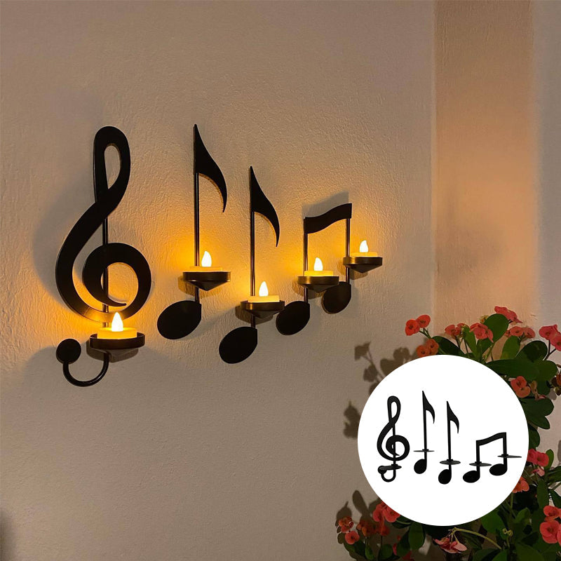 Luxe Kreative Musikalische Noten Wandleuchte