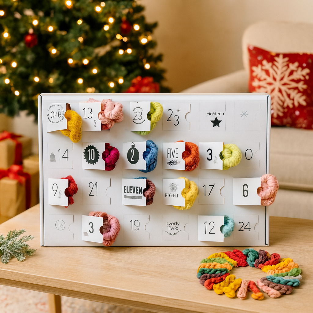 Festlicher Garn-Countdown | 24-tägiger Weihnachts-Adventskalender