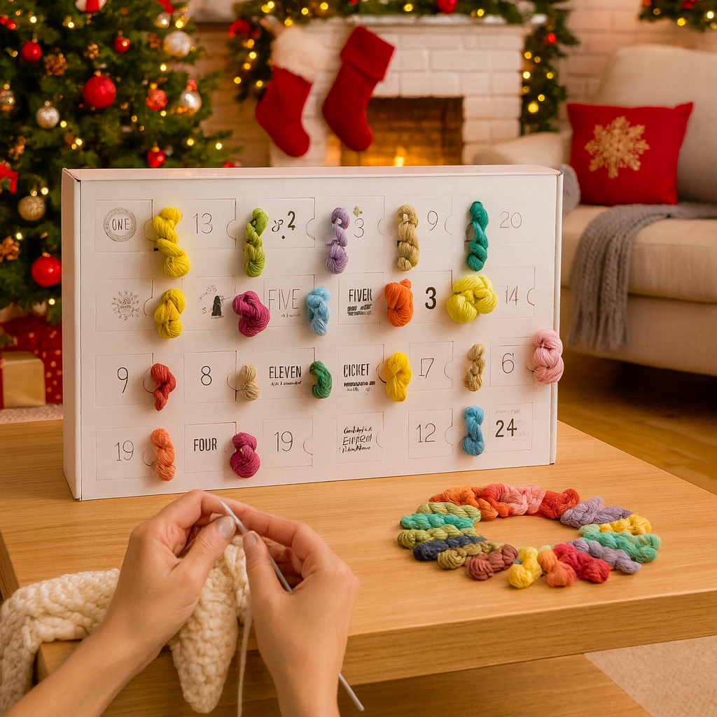 Festlicher Garn-Countdown | 24-tägiger Weihnachts-Adventskalender