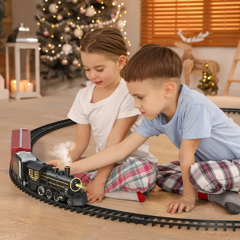 TrackMaster Pro – Elektrisches Zugset mit Soundeffekten & 3D-Schienenwelt