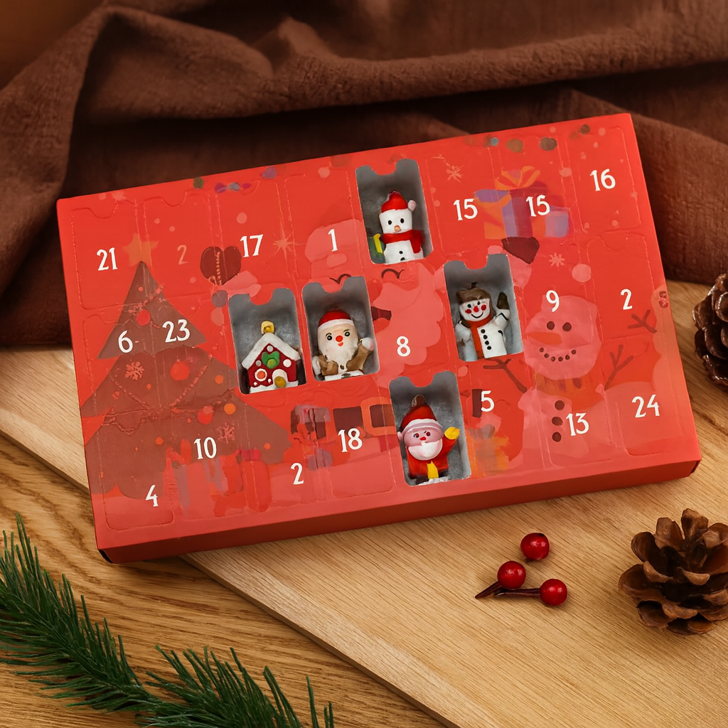 Frostelia | 24-Tage-Weihnachtskalender aus Metall mit Überraschungen zum Sammeln
