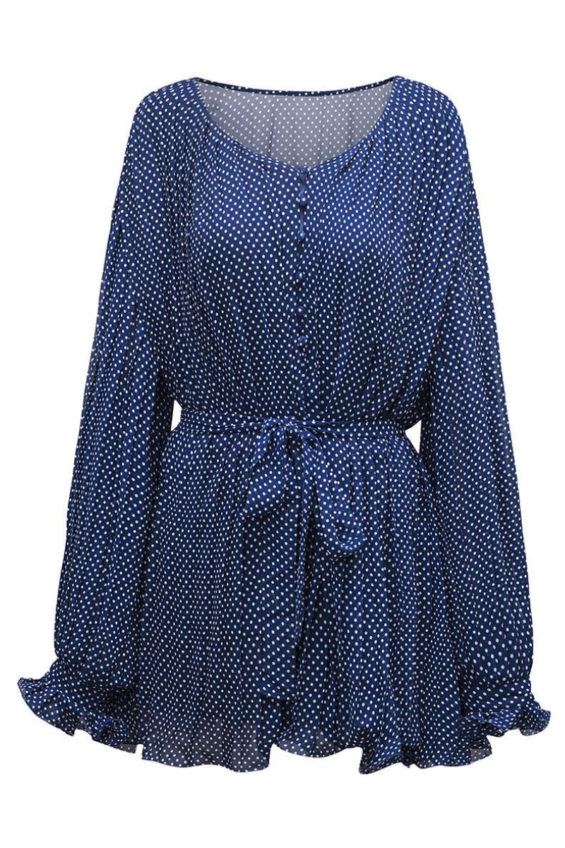 Miriam - Elegantes plissiertes Minikleid mit Taillengürtel
