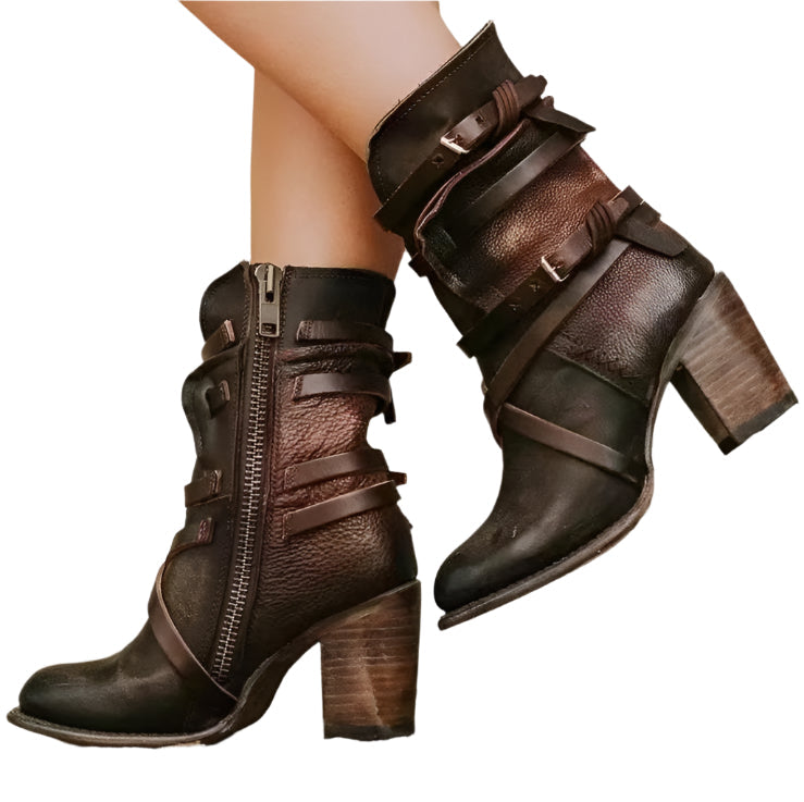 Aurelia – Damen Ankle Boots mit Vintage-Charme & modernem Absatz