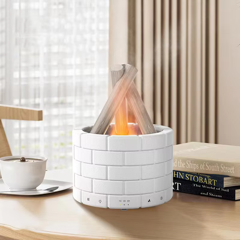 AirFlame Ultraschallluftbefeuchter mit kaminähnlichem Flammeneffekt – Kompakt & Effektiv