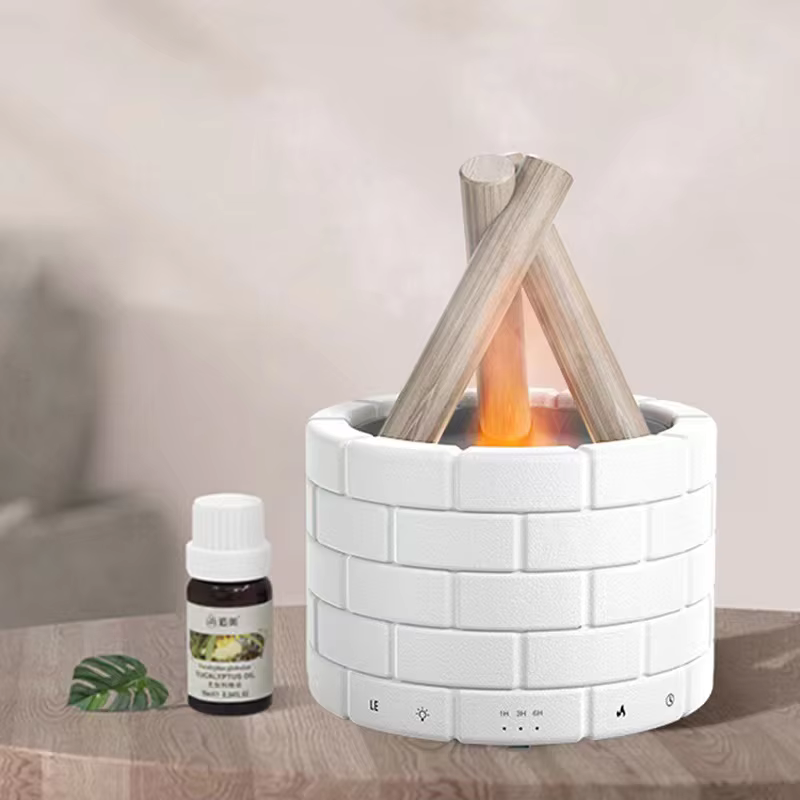 AirFlame Ultraschallluftbefeuchter mit kaminähnlichem Flammeneffekt – Kompakt & Effektiv