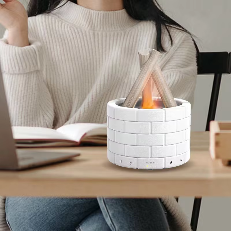 AirFlame Ultraschallluftbefeuchter mit kaminähnlichem Flammeneffekt – Kompakt & Effektiv