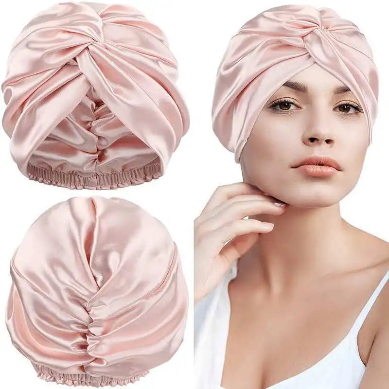 Josephine - Luxuriöse Satin-Dreh-Turban-Haarverpackung