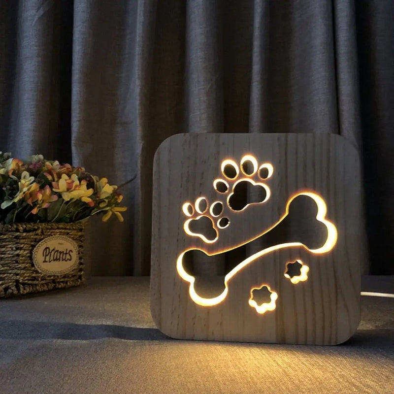 PawfectGlow - Charmante 3D-LED-Lampe