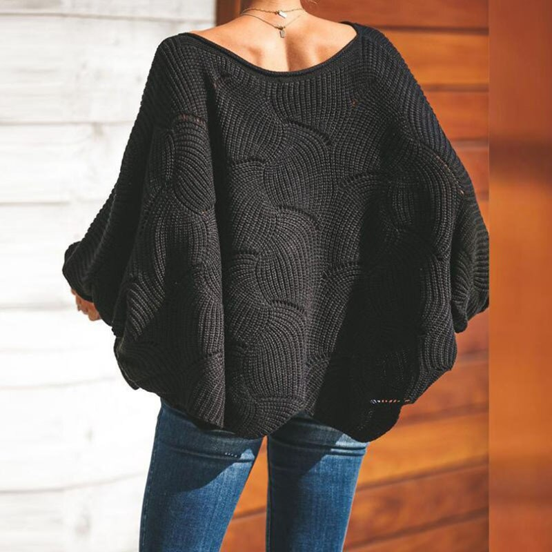 Freja Bequeme Langärmlige Bluse mit Rundhals
