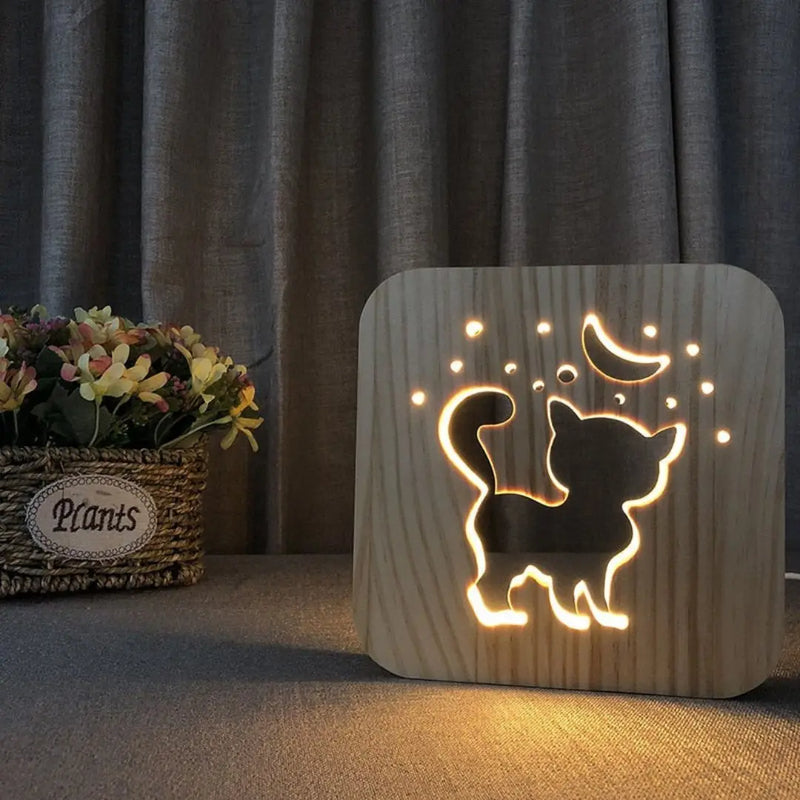 PawfectGlow - Charmante 3D-LED-Lampe