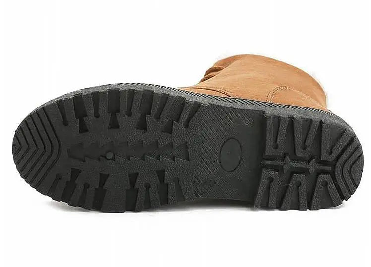 Andrea - Wasserdichte, fleecegefütterte, rutschfeste Winterstiefel mit Schnürsenkeln