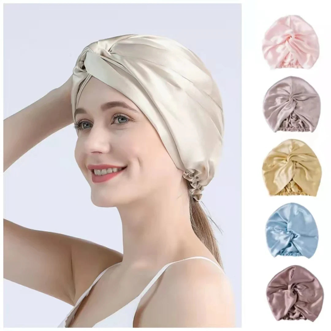 Josephine - Luxuriöse Satin-Dreh-Turban-Haarverpackung
