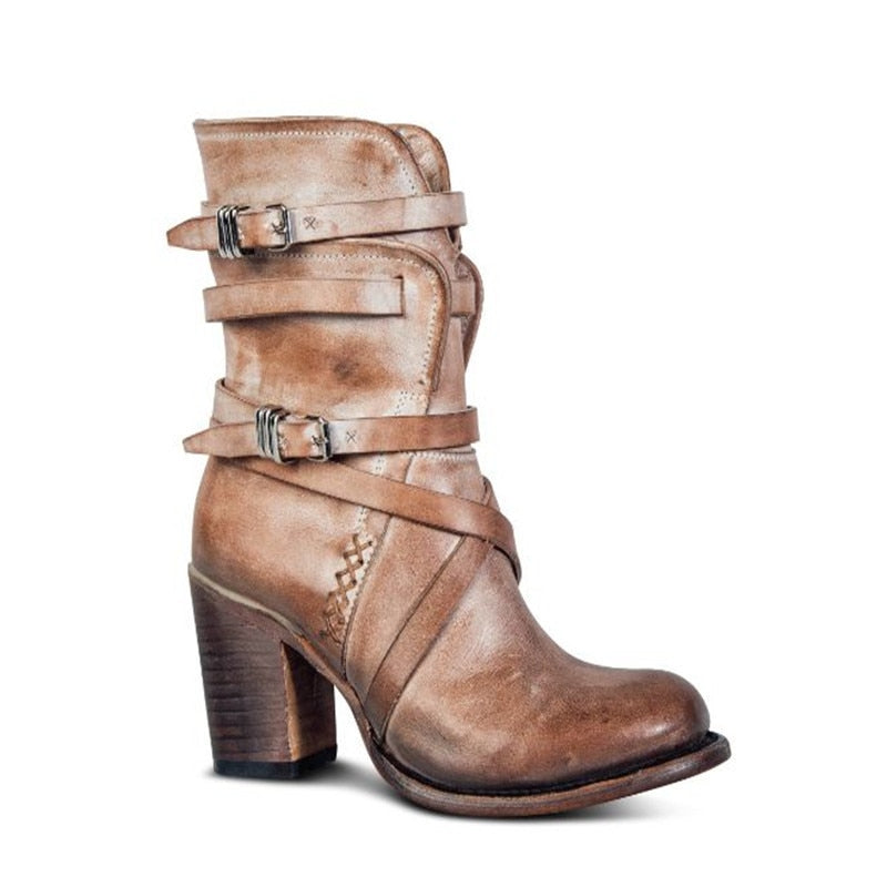 Aurelia – Damen Ankle Boots mit Vintage-Charme & modernem Absatz