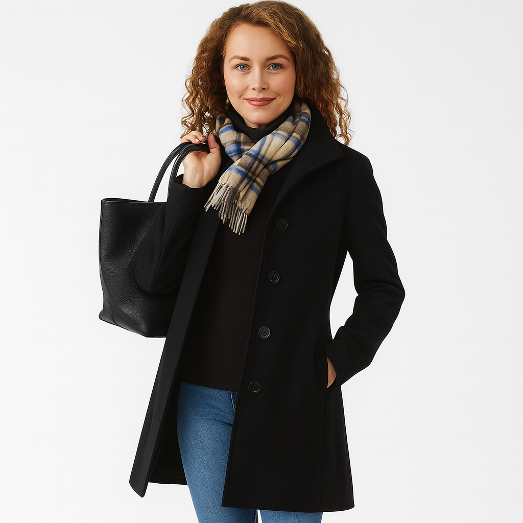 Henriette | Eleganter Mantel mit Knöpfen