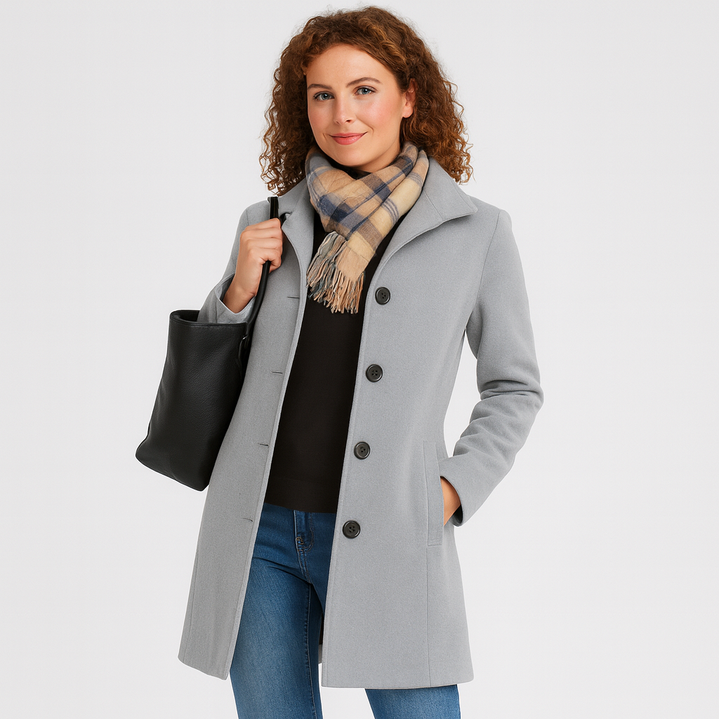 Henriette | Eleganter Mantel mit Knöpfen