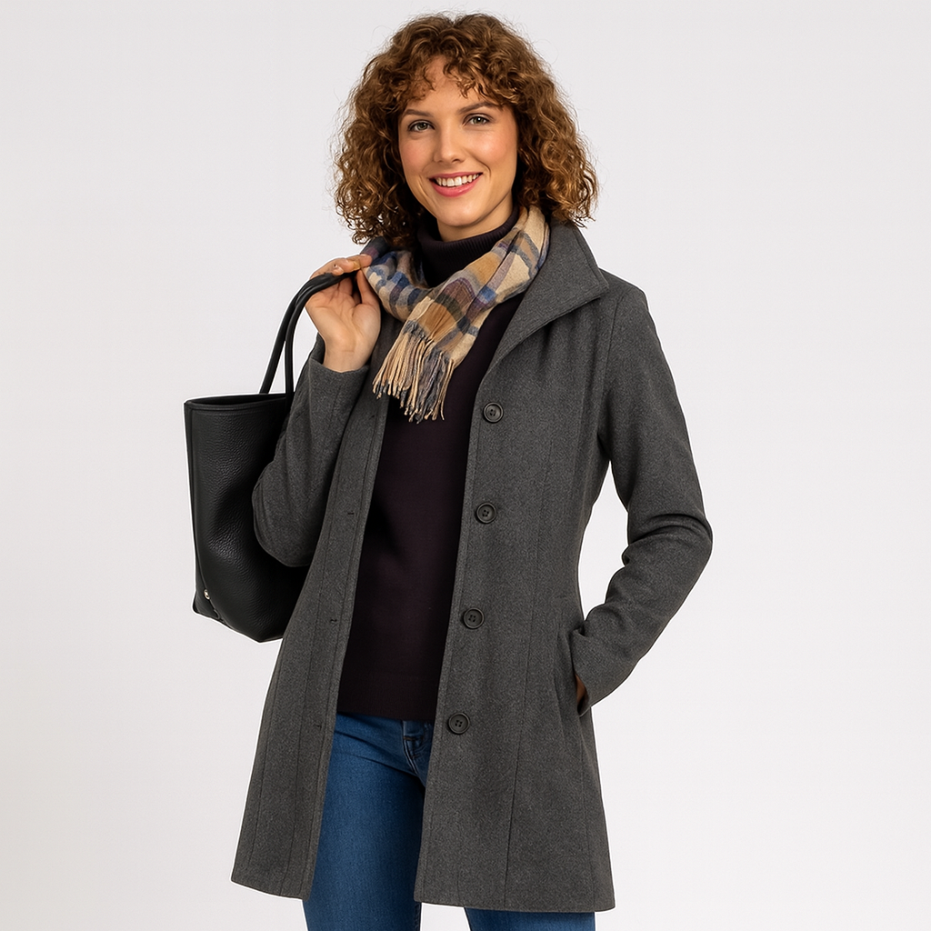 Henriette | Eleganter Mantel mit Knöpfen