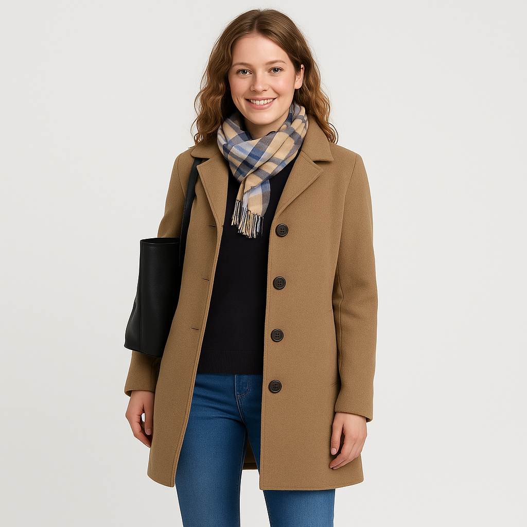 Henriette | Eleganter Mantel mit Knöpfen